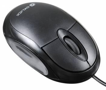 Мышь Оклик 105S черный оптическая 800dpi USB для ноутбука 3but (400941)
