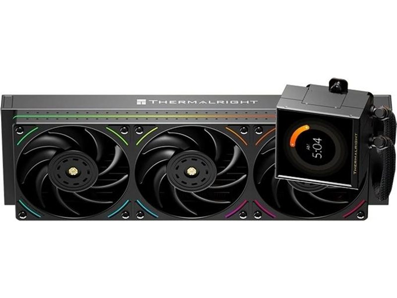Система водяного охлаждения Thermalright Peerless Vision 360 UB ARGB Soc-AM5/AM4/1200/1700/1851 черный 4-pin 27dB Al LCD Ret (P-VISION-UB-360-BL-ARGB)