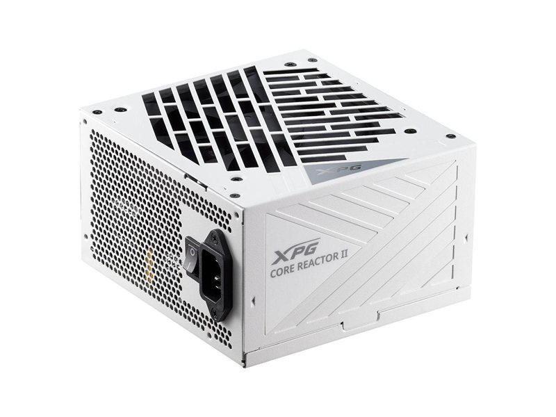 XPG CORE REACTOR II 850 white (ATX 3.1 850W, Full Modular, PWM 120mm FDB fan, Active PFC, DC to DC,Half-Bridge & LLC converter, 80+ GOLD, all Japanese capasitors, белый ) RET