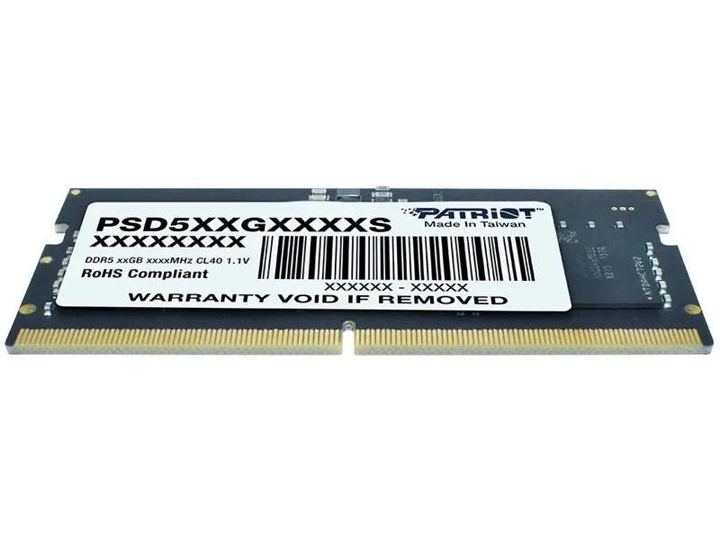 Оперативная память Patriot SL DDR5 32GB 5600MHz SO-DIMM SINGLE 1*32GB CL46 46-46-46-90 1.1V