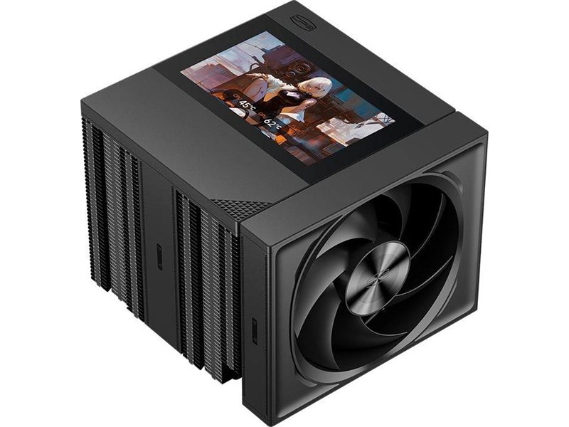 Устройство охлаждения(кулер) PcCooler RZ820 Display BK нет подсветки Soc-AM5/AM4/1200/1700/1851 черный 4-pin 15-27.1dB Al+Cu LCD 300W 1860gr Ret (RZ820-BKNWNY-GL)