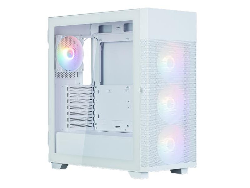 корпус ZALMAN S5 NEO, ATX, WHITE, WINDOW, 2xCOMBO (3.5" or 2.5"), 4x2.5", 1xUSB2.0, 1xUSB3.1, FRONT 3x120mm FRGB, REAR 1x120mm FRGB