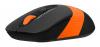 Мышь A4Tech Fstyler FG10S черный/оранжевый оптическая 2000dpi silent беспров. USB для ноутбука 4but (FG10S ORANGE)