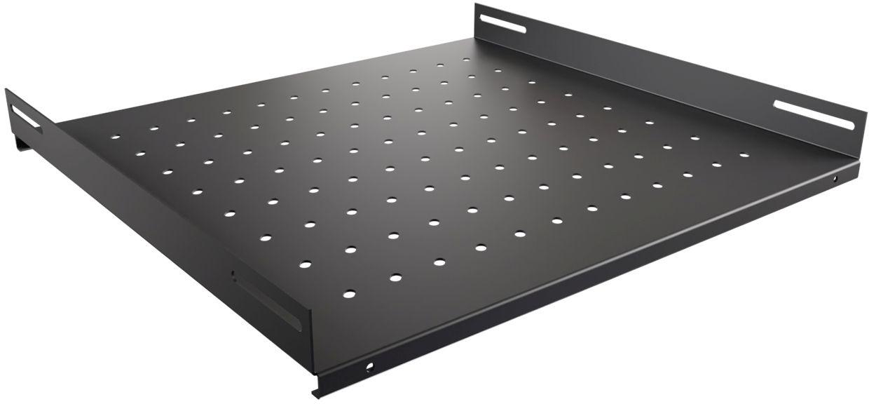 Полка стационарная NTSS NTSS-FS-600-BL 1U нагр.:60кг. 19" 350мм черный (упак.:1шт)