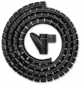 Кабельный органайзер Buro BU-CABORG-3X300 Spiral Hose 30x3000мм черный