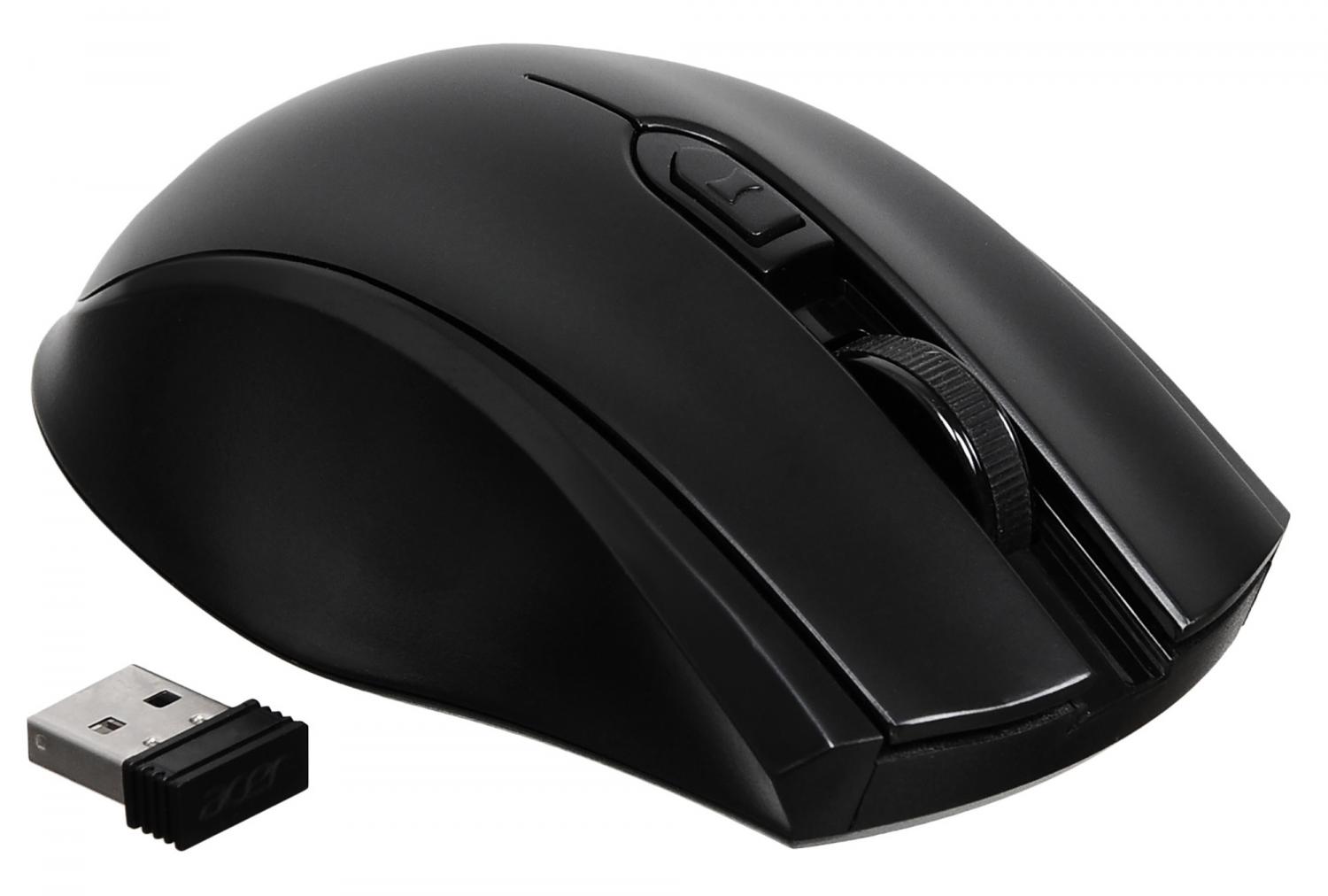 Мышь Acer OMR030 черный оптическая 1600dpi беспров. USB 4but (ZL.MCEEE.007)