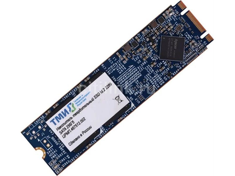 Твердотельный накопитель ТМИ SSD M.2 2280 1ТБ SATA3 6Gbps, 3D TLC, до R560/W520, IOPS (random 4K) до R66K/W73K, 2521,01 TBW, 3,45 DWPD 2y wty (Реестровая запись истекла 19.02.26)