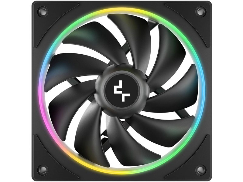Вентилятор для корпуса Deepcool FL12 SE ARGB 120х120x25 черный 4-pin 28.67дБ (R-FL12SE-BKAPN1-G) Ret