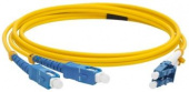Патч-корд Lanmaster LAN-2LC-2SC/SU-2.0 2x9/125 OS1/OS2 LC дуплекс-SC дуплекс 2м LSZH желтый