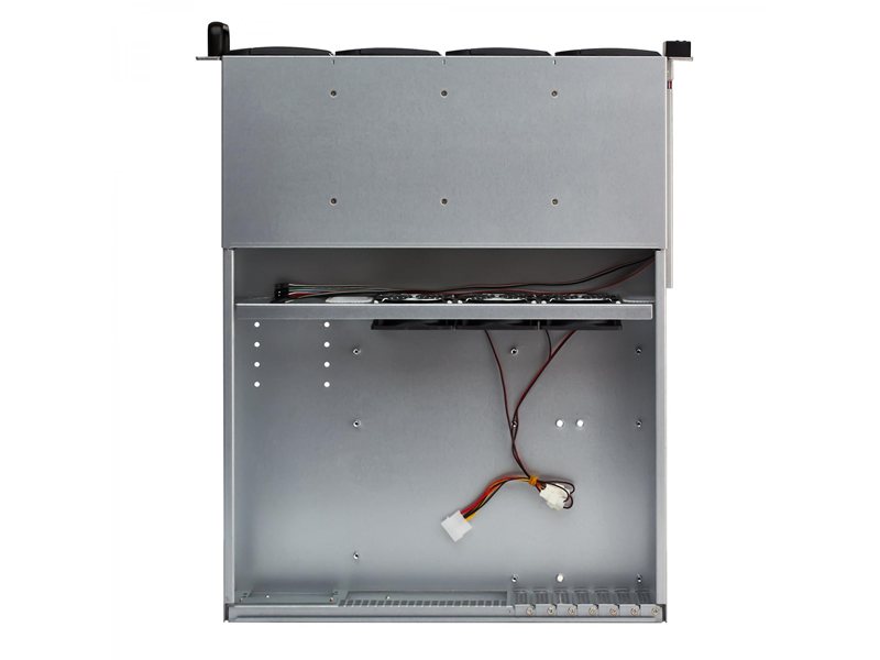 Exegate EX281298RUS Серверный корпус ExeGate Pro 2U550-HS12 <RM 19", высота 2U, глубина 550, БП 1U-800ADS,12xHotSwap, USB>