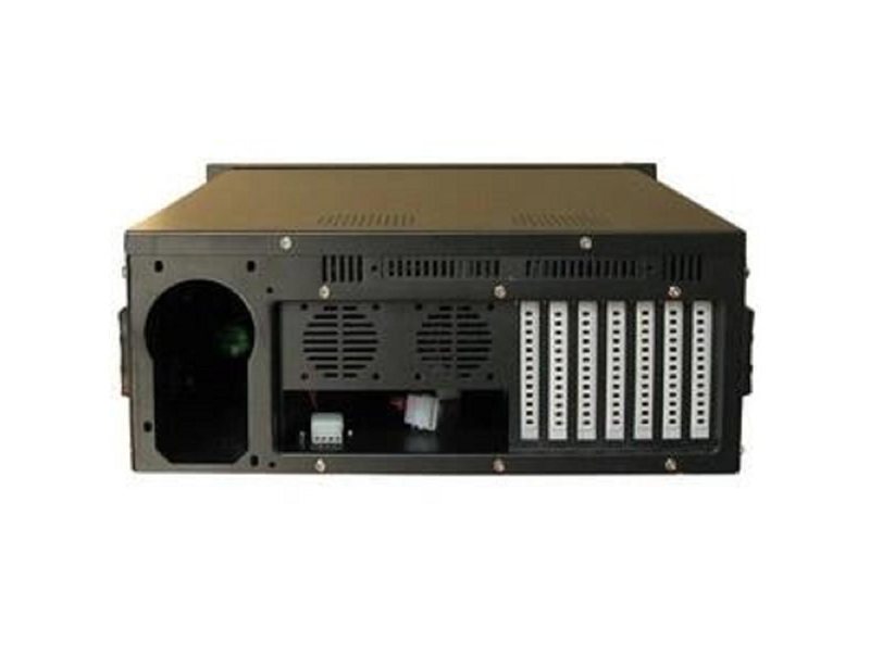 Procase B430-B-0 черный {4U глубина 450мм, внешн 3x5.25, внутр 8xHDD, MB 12"x9.6",без Б/П PS2}