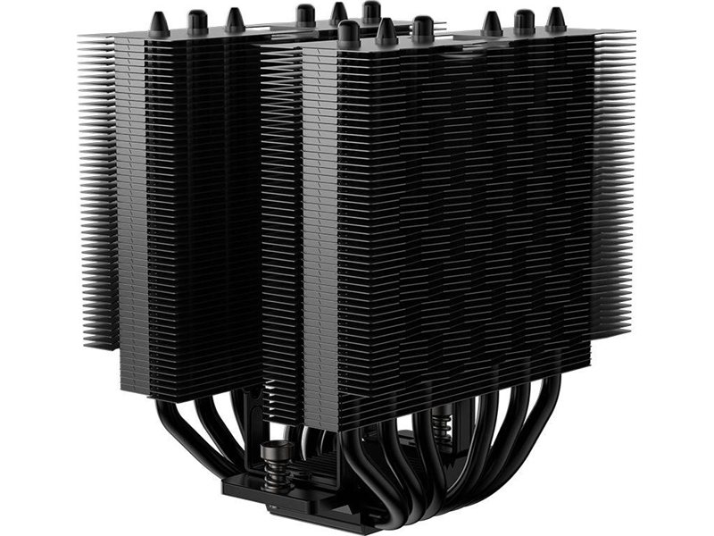 Кулер для процессора/ CPU Cooler PCCooler RT620Pro TC ARGB BK (265W, 4-pin PWM, 157.5mm, Al/Cu, 6x6mm, 2x120mm, 73.32CFM, 34.9dBA, 2200RPM, S: 1851/1700/1200/115X, AM5/AM4, black)