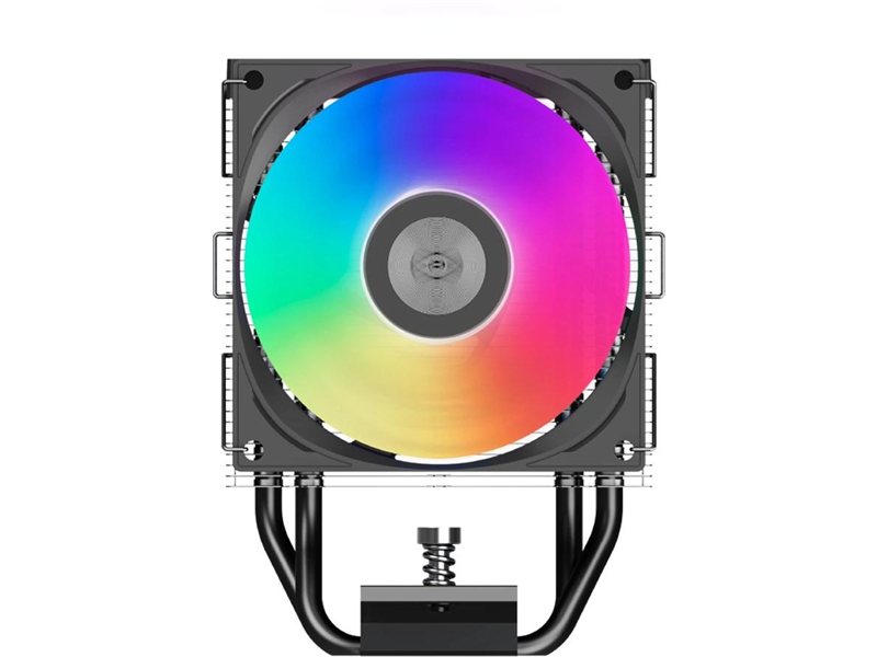 Устройство охлаждения(кулер) PcCooler R400 ARGB Soc-AM5/AM4/1200/1700/1851 черный 4-pin 18-30dB Al+Cu 180W Ret (R400-BKAWYX-US)