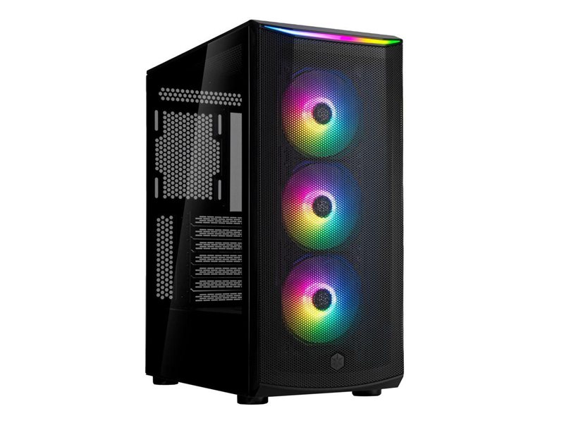 Корпус Silverstone G41FA512ZBG0020 High airflow ATX mid-tower chassis with dual radiator support and ARGB lighting High airflow ATX mid-tower chassis with dual radiator support and ARGB lighting