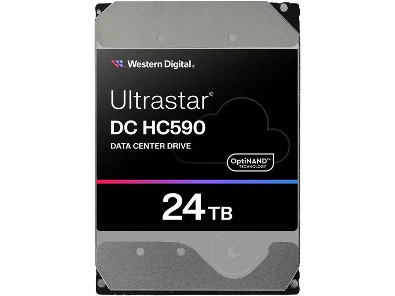 Жесткий диск Western Digital Ultrastar DC HС590 HDD 3.5" SAS 24TB, 7200 rpm, 512MB buffer, 512e, 0F59373, 1 year