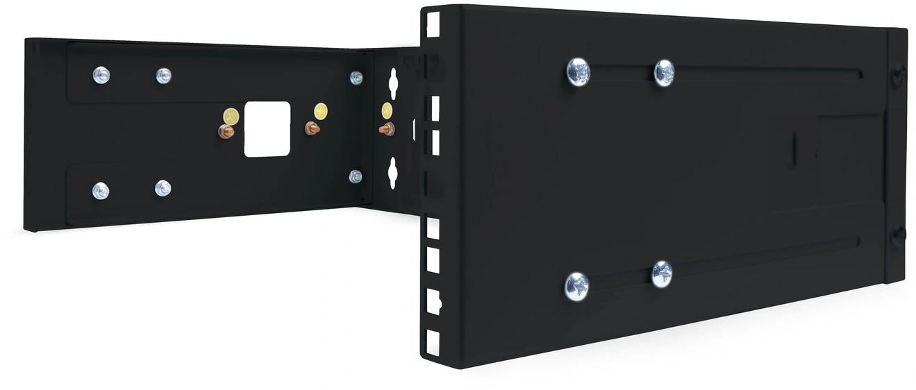 Кронштейн телекоммуникационный Cabeus NC-3U-BK настен. регул.глуб. 3U 19" нагр.:15кг черный