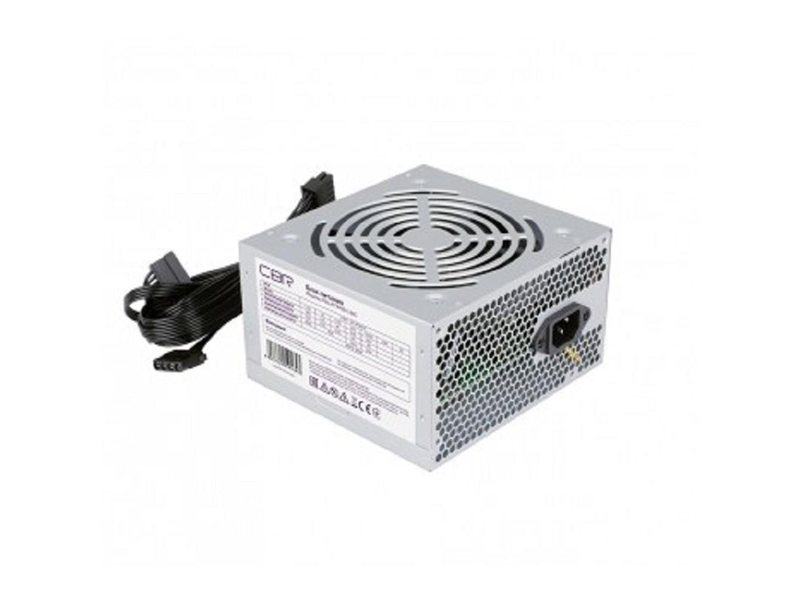 Блок питания CBR ATX 450W, 12см fan, 24pin/1*4pin/1*IDE/2*SATA, кабель питания 1.2м, черный [PSU-ATX450-12EC] OEM