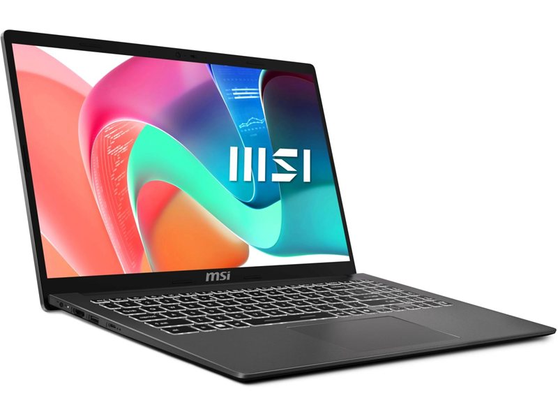 Ноутбук MSI Modern 15 F1MG-1072XRU Core 5 120U 16Gb SSD512Gb Intel Graphics 15.6" IPS FHD (1920x1080) FreeDOS grey WiFi BT Cam (9S7-15S111-1072)