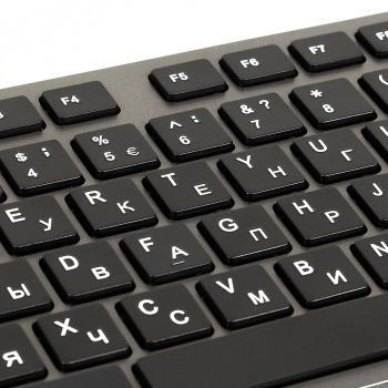 Клавиатура A4Tech KV-300H серый/черный USB slim кабель 1.5м