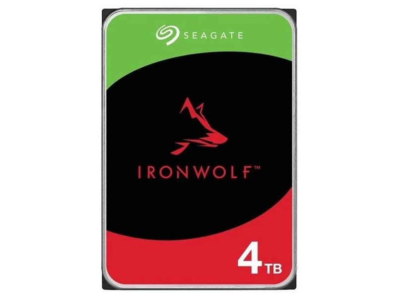 Жесткий диск Seagate IronWolf NAS HDD SATA 4Tb, 5400 rpm, 256Mb buffer, 512e/4Kn, ST4000VN006, 1 year, (analog ST4000VN008)