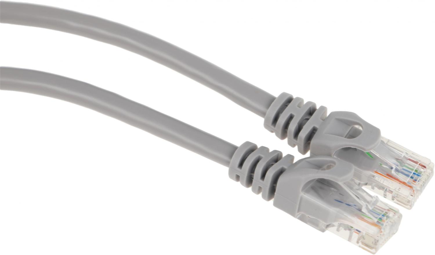 Патч-корд Premier NA102-UTP-C6-2M 10Гбит/с UTP 4 пары cat.6 CCA molded 2м серый RJ-45 (m)-RJ-45 (m)