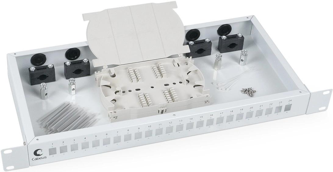 Кросс CabeusFO-19-24SC 1U 24xSC/LC дупл.