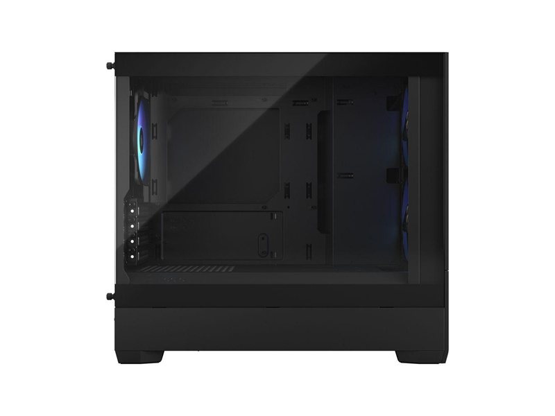 Корпус ПК без блока питания/ Case Fractal Design Pop Mini Air RGB TG Clear Tint, Mini-Tower, 3x120mm RGB, 2xUSB-A 3.2 mATX, mITX Black