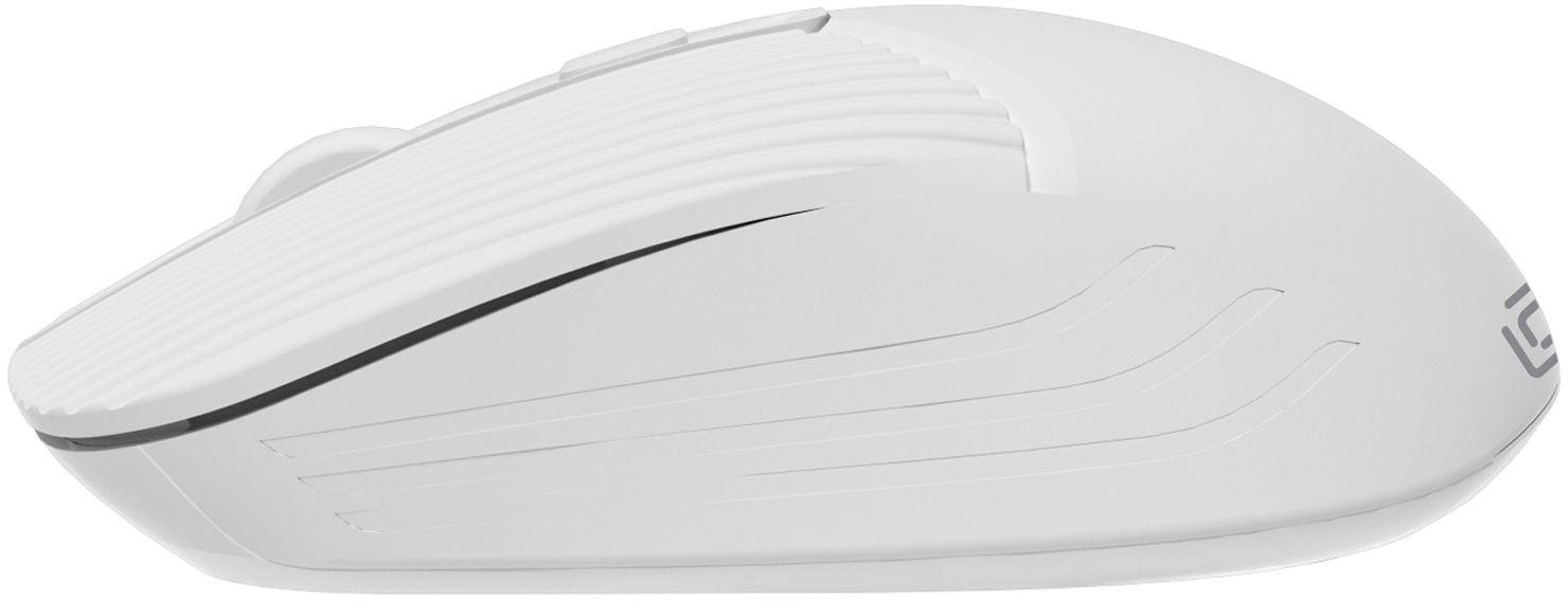 Мышь Оклик 509MW white белый оптическая 1600dpi беспров. USB для ноутбука 4but (1885186)