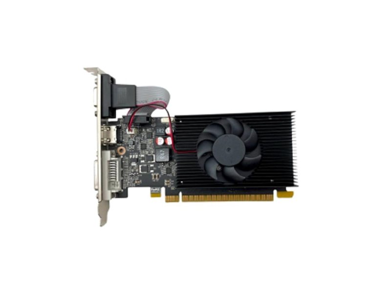 Видеокарта CBR G210 1Gb DDR3, 64bit, 589Mhz, 1*HDMI + 1*DVI + 1*VGA, 31W, (GT 210),  Ret [VGA-STX210-1G-RTL]