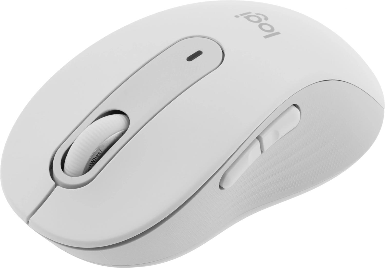Мышь Logitech M650 белый оптическая 4000dpi беспров. BT/Radio USB 4but (910-006261)