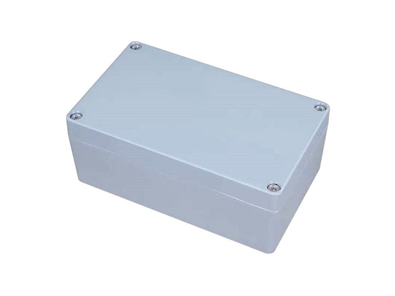 Корпус ACD XG387  Metal case IP65, 200*120*80mm, металлический, 3 отверстия (28 + 28 + 23мм) с резиновыми заглушками, цвет серебристый, совместим с Raspberry Pi 3B, 3B+, 4, Orange Pi {12}