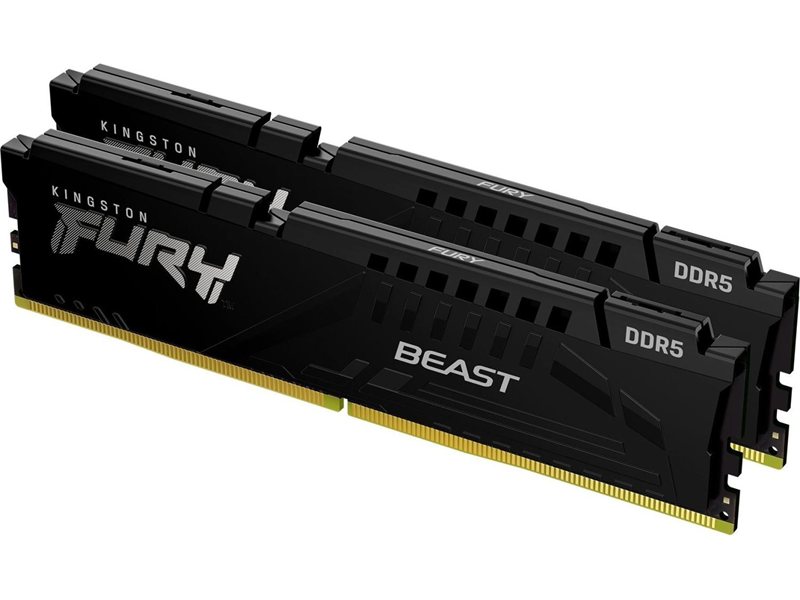 Память оперативная/ Kingston 16GB 6000MT/s DDR5 CL30 DIMM (Kit of 2) FURY Beast Black EXPO