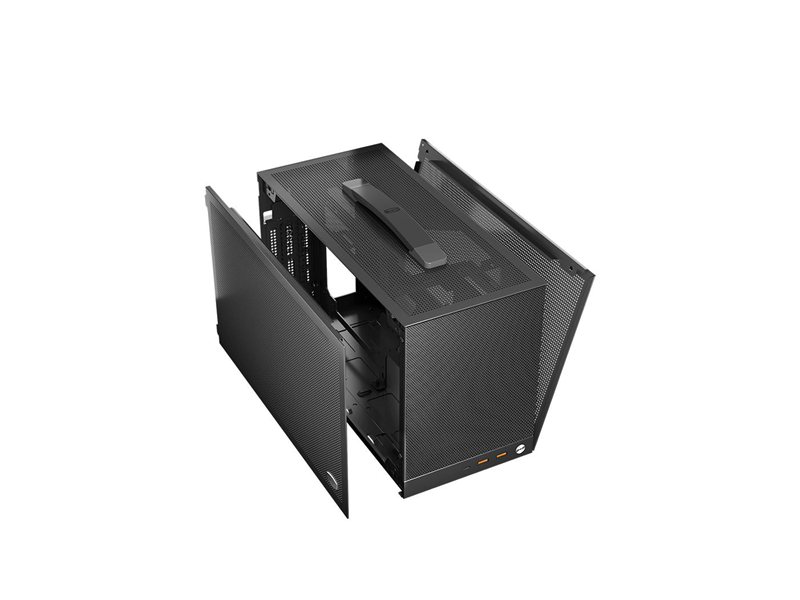 Корпус без блока питания/ Case PCCooler K101 MESH GY 3F, Mini-Tower, Mesh, 3x120mm, 2xUSB-A 3.0 + 1xUSB-C 3.1, SFX PSU Support, mITX Grey
