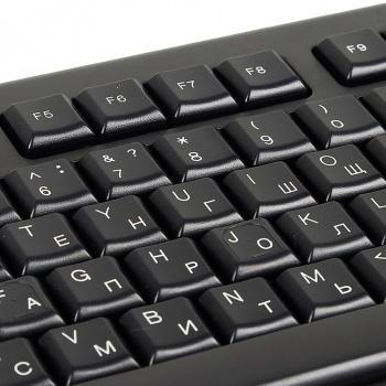 Клавиатура A4Tech KR-83 черный USB (KR-83 BLACK) кабель 1.5м