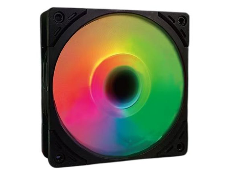 Кулер для корпуса/ Case Cooler Scythe Wonder Tornado 120 ARGB (120x120x26mm, 4-pin PWM, ARGB, 75.17CFM, 35.57dBA, 2500RPM, Black)