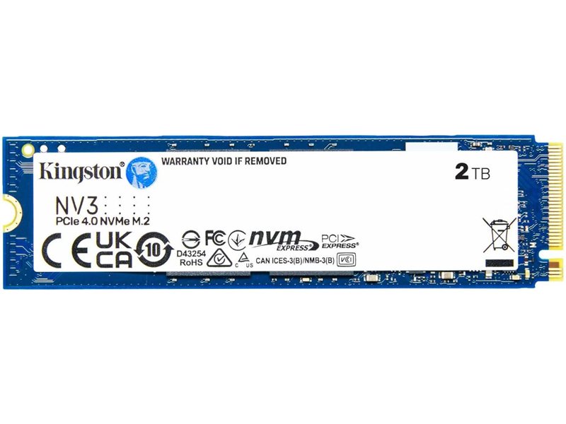 Накопитель SSD Kingston PCIe 4.0 x4 2TB SNV3S/2000G NV3 M.2 2280