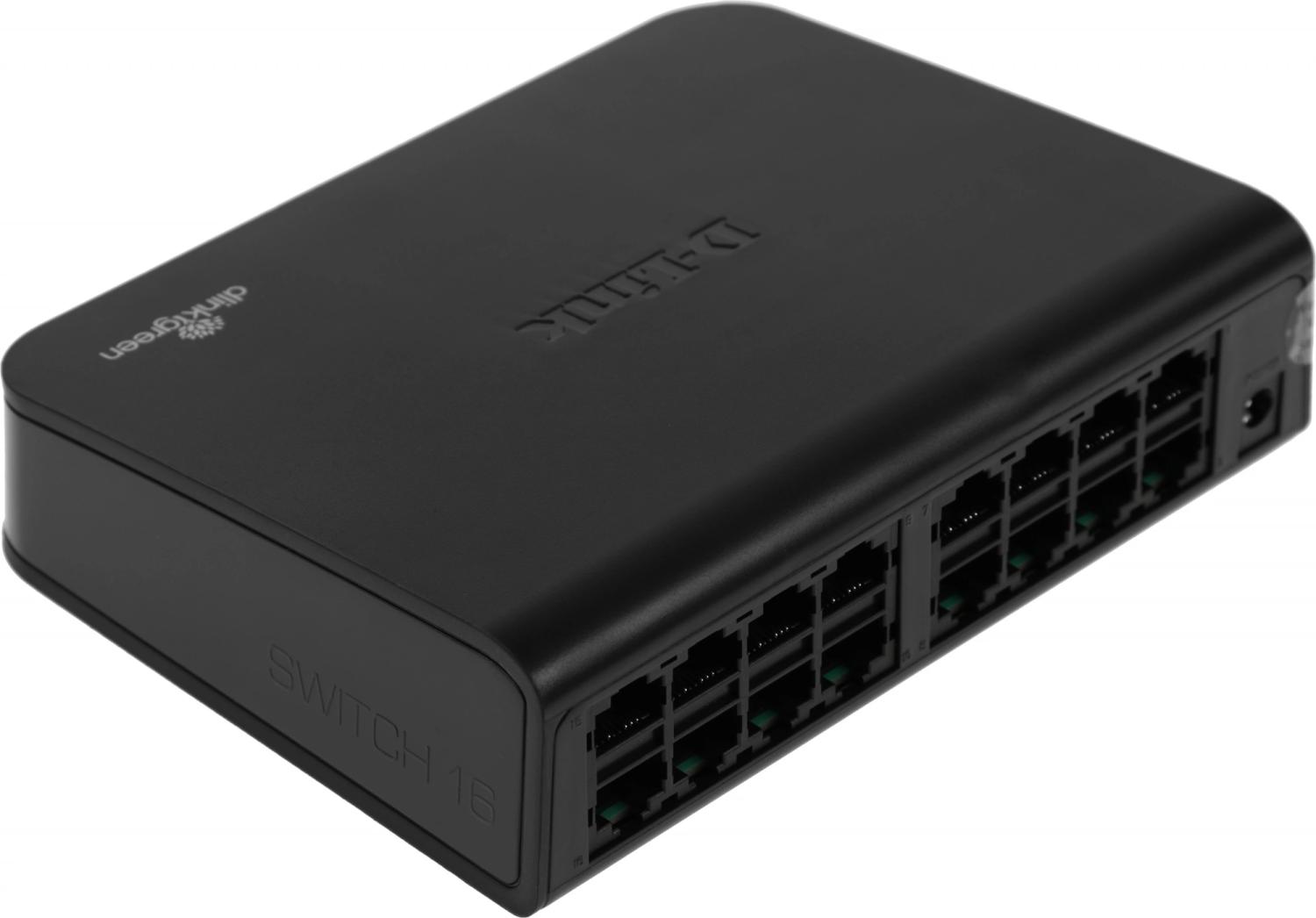 Коммутатор D-Link DES-1016A/E2A 16x100Мбит/с неуправляемый