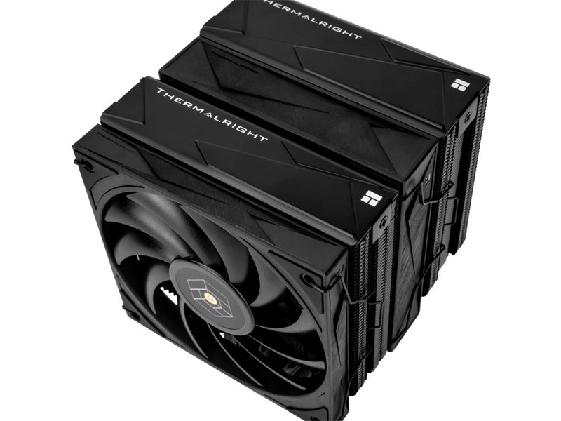 Thermalright Кулер Royal Knight 120 Black LGA115X/1200/1700/1851/2011/2066 (2x120mm PWM Fan, медное основание, 6 тепл. трубок 6мм) / TRRK120B