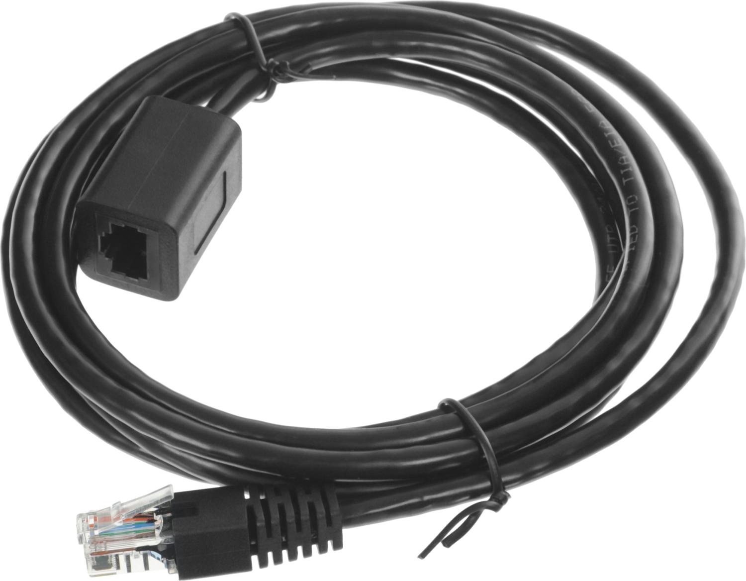 Патч-корд Buro BU-C5EXTND-2M-B UTP cat.5E 2м черный RJ-45 (m)-RJ-45 (f)