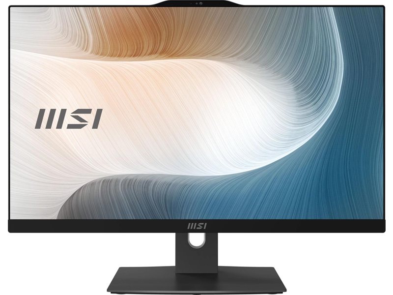 Моноблок MSI Modern AM242TP 1M-2414XRU 23.8" Full HD Touch Core 5 120U (1.4) 16Gb SSD512Gb Graphics без ОС GbitEth WiFi BT 120W клавиатура мышь Cam черный 1920x1080