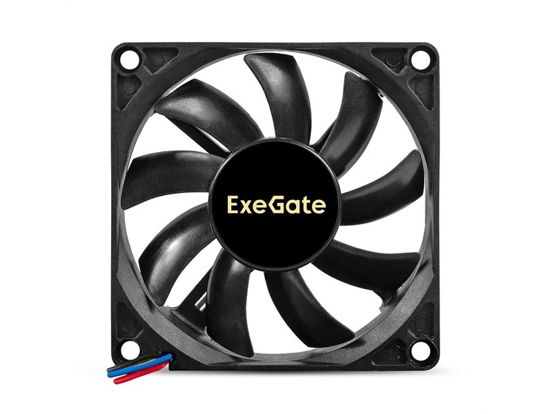 Exegate EX295235RUS Вентилятор 12В DC ExeGate EX08015S4P-PWM (80x80x15 мм, Sleeve bearing (подшипник скольжения), 4pin, PWM, 25.5dBA)