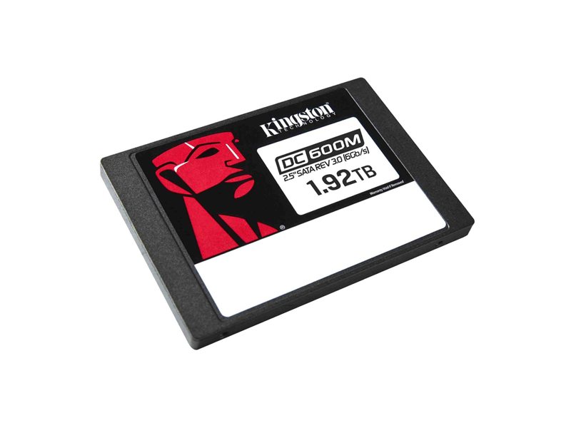 Твердотельный накопитель/ Kingston SSD DC600M, 1920GB, 2.5" 7mm, SATA3, 3D TLC, R/W 560/530MB/s, IOPs 94 000/78 000, TBW 3504, DWPD 1 (12 мес)