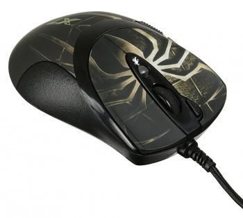 Мышь A4Tech Oscar Editor XL-747H коричневый/рисунок лазерная 3600dpi USB 6but (XL-747H (BROWN SPIDER))