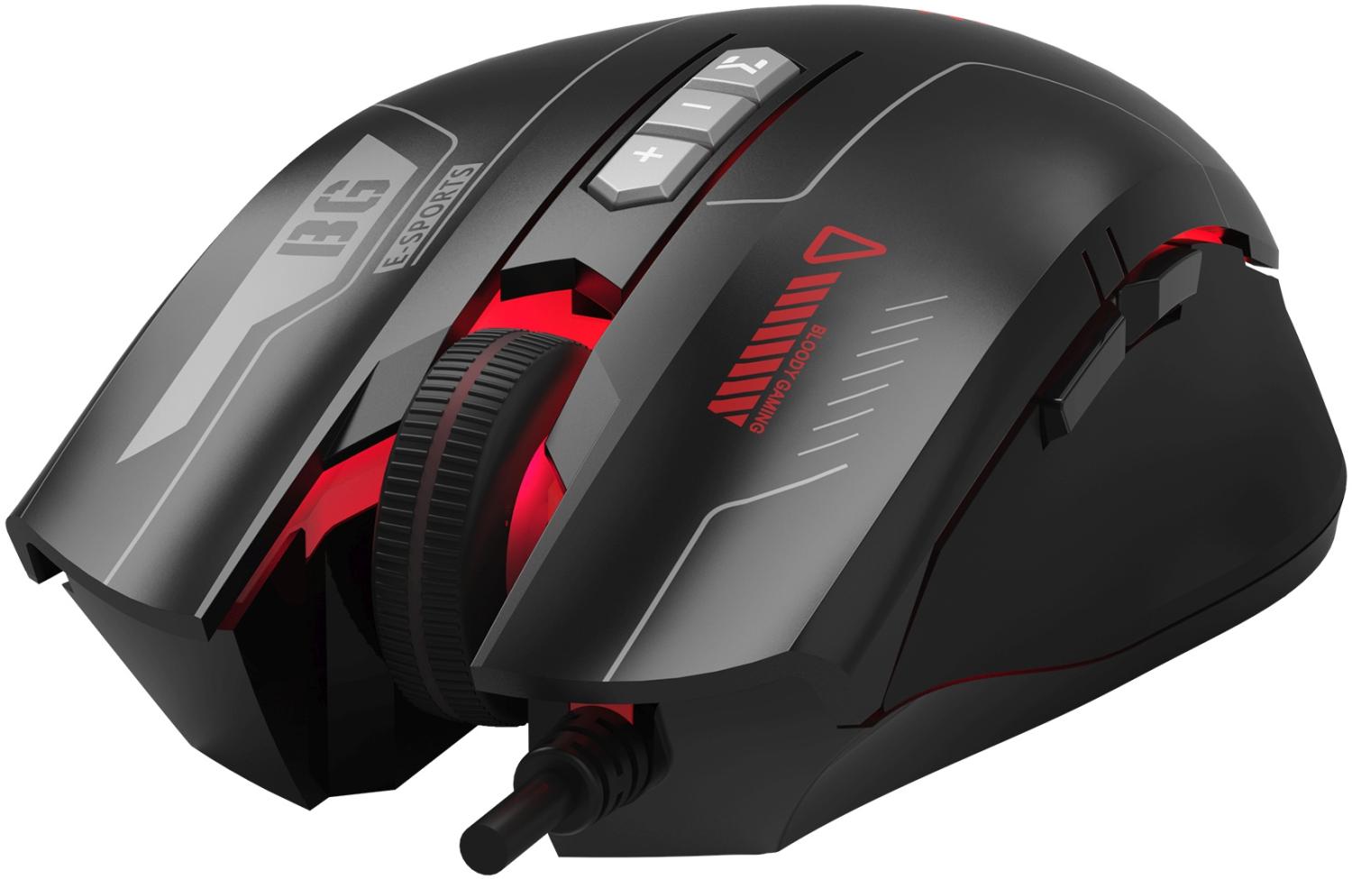 Мышь A4Tech Bloody ES7 черный оптическая 6000dpi USB 8but
