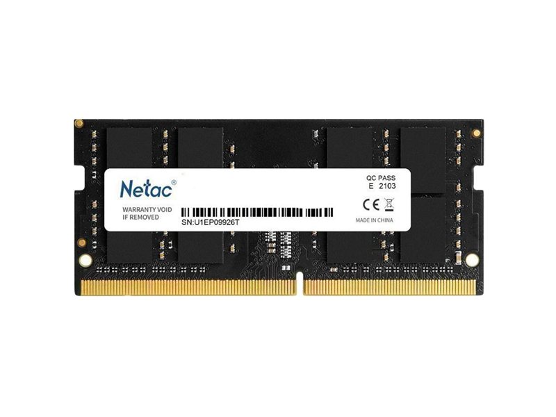 Память DDR4 16Gb 2666MHz Netac NTBSD4N26SP-16 Basic RTL PC4-21300 CL19 SO-DIMM 260-pin 1.2В single rank Ret