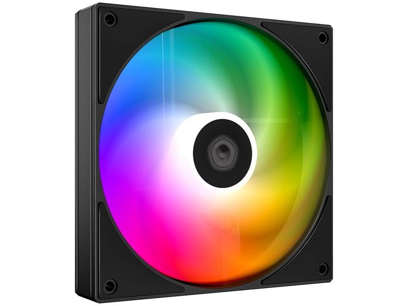 Вентилятор для корпуса ID-Cooling AS-120-К ARGB 120х120x25 черный 4-pin 27.2дБ (AS-120-ARGB-K) Ret