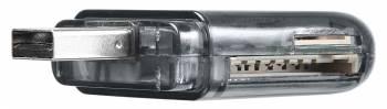 Устройство чтения карт памяти USB2.0 Buro BU-CR-110 черный
