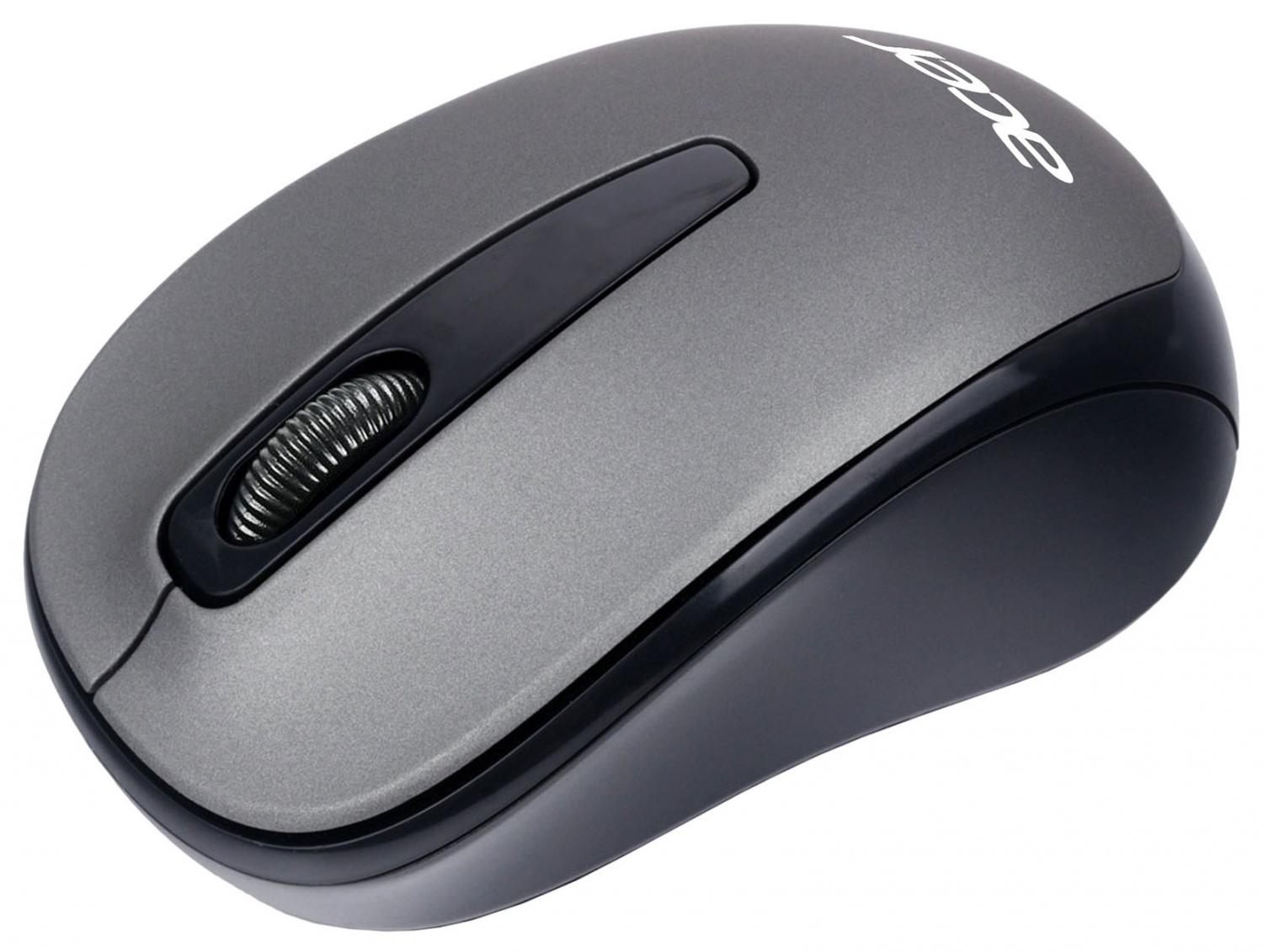 Мышь Acer OMR134 серый оптическая 1000dpi беспров. USB для ноутбука 3but (ZL.MCEEE.01H)