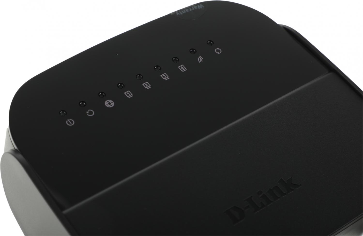 Роутер беспроводной D-Link DSL-2640U/R1A N150 ADSL черный