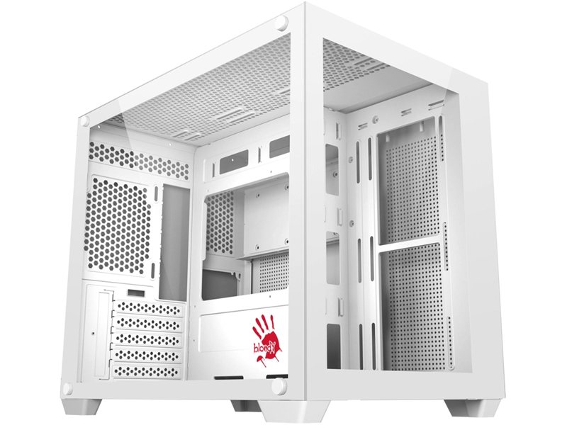 Корпус Bloody BD-CC108 белый без БП mATX 9x120mm 2xUSB3.0 audio bott PSU